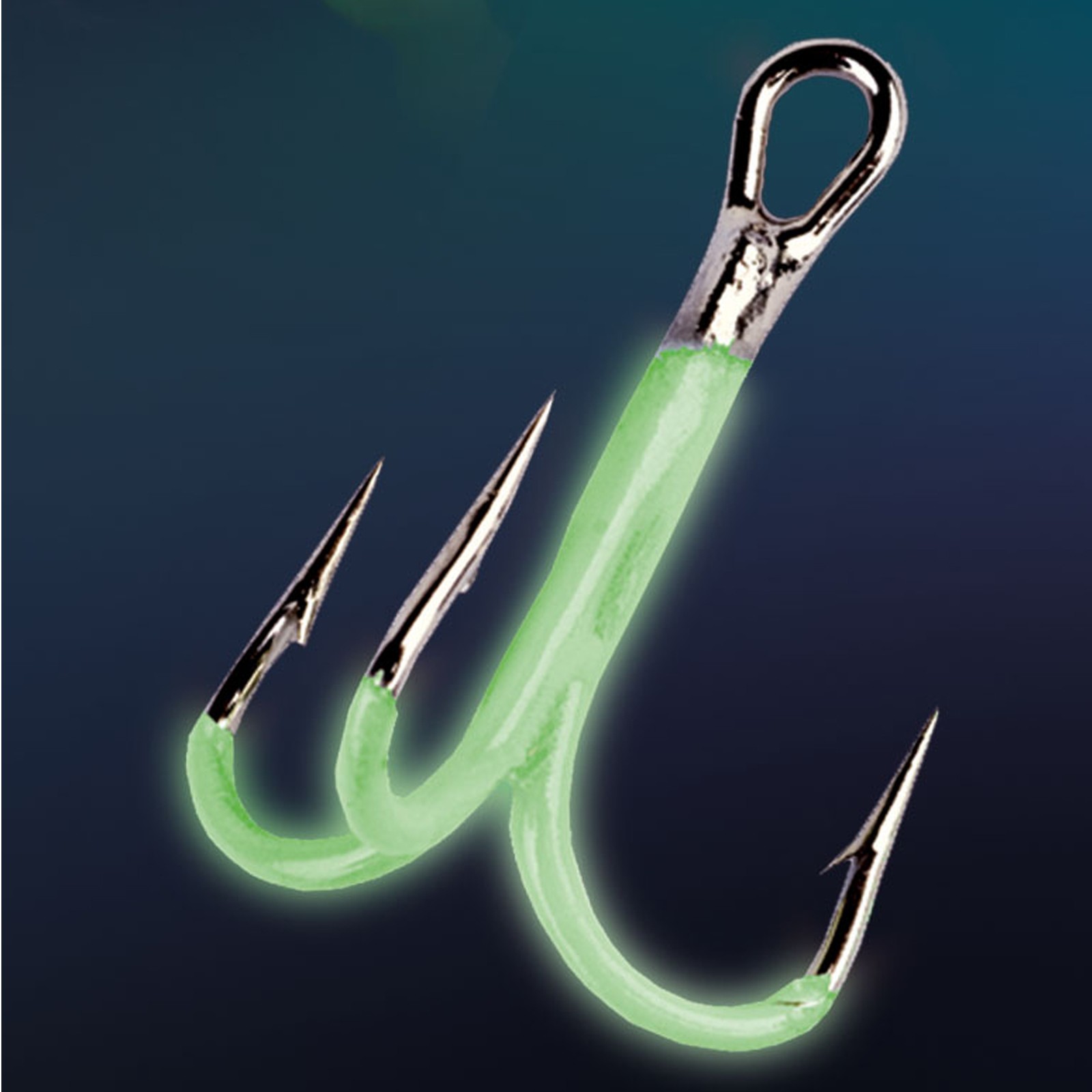 Behr Power-Drillinge selbstleuchtend Gr. 6/0 5 Stück / Pack Angelhaken
