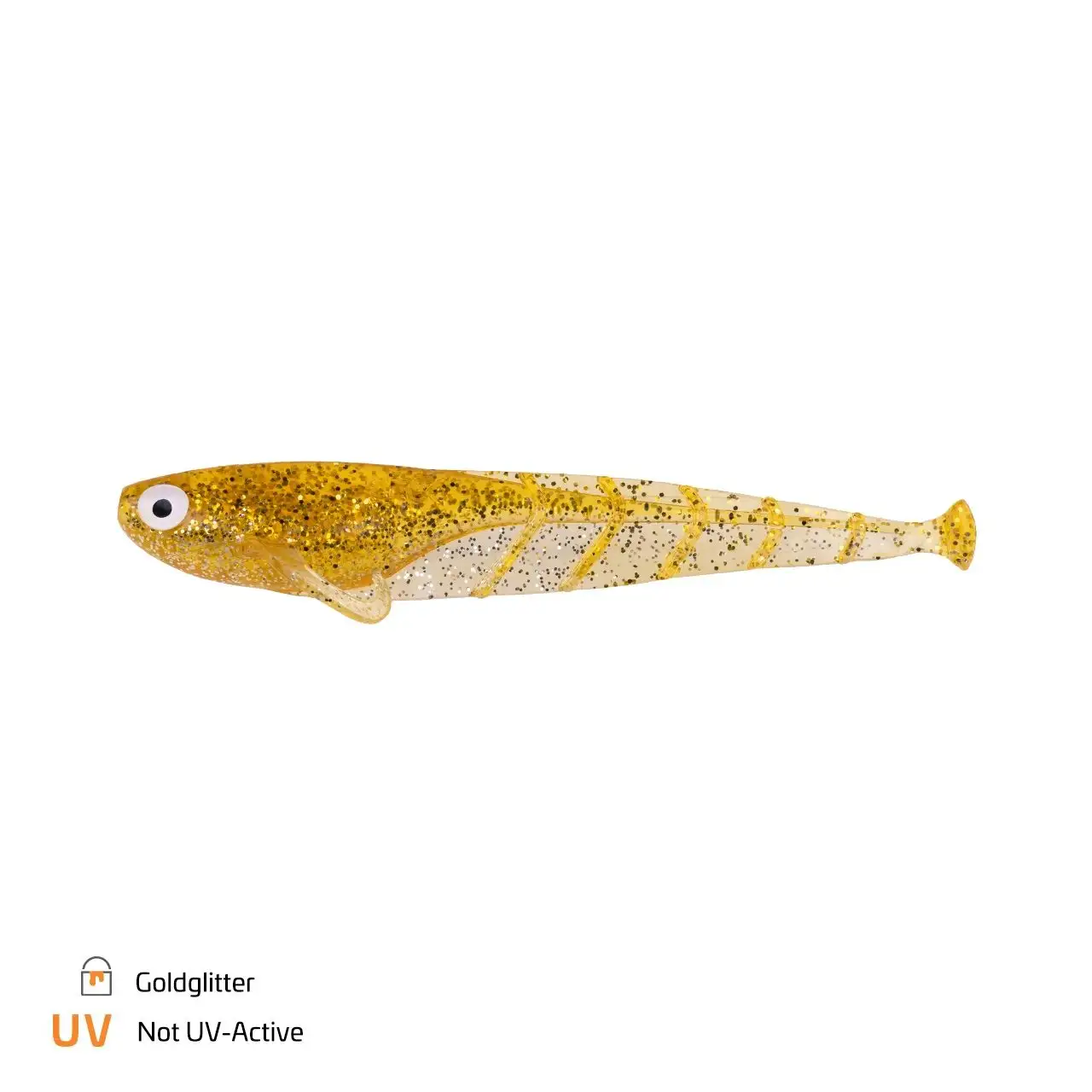 Zeck Zander Quappie 10cm Goldglitter