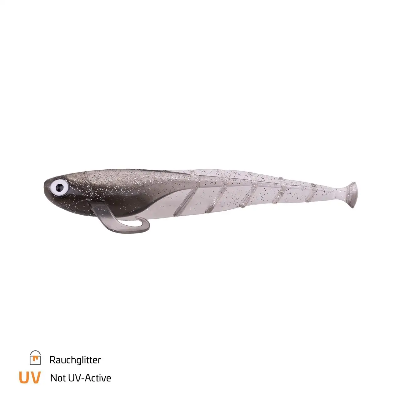 Zeck Zander Quappie 10cm Rauchglitter