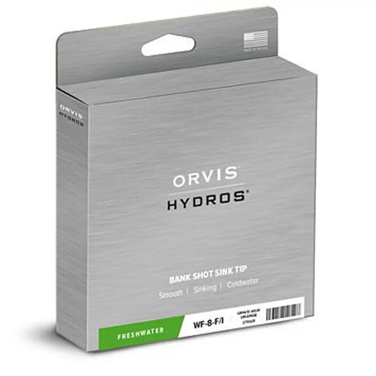 Orvis Hydros Bank Shot Intermediate Sink Tip #8 schwebend WF Orange