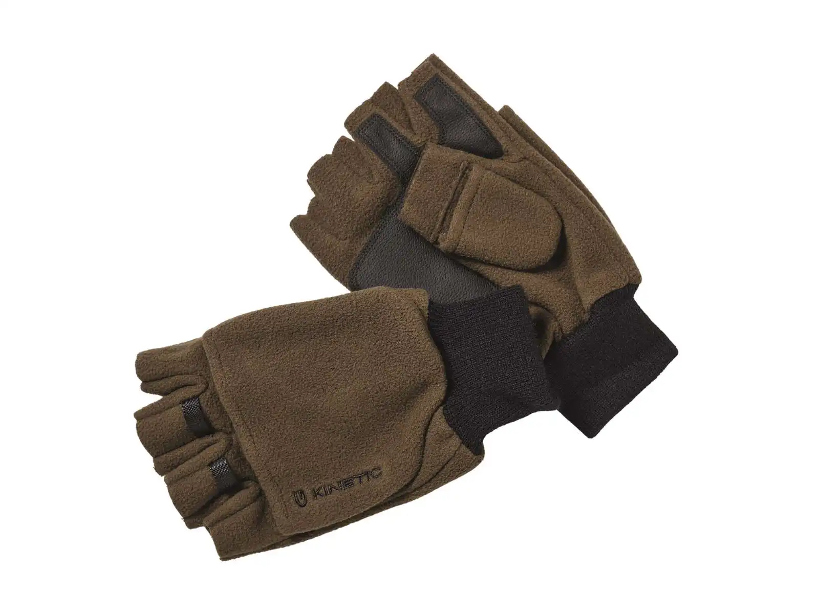 Kinetic Wind Stop Fold Over Mitt #L Black