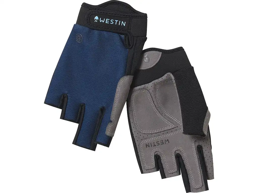 Westin Drip UpF Half Finger Glove Petrol Blue #XL