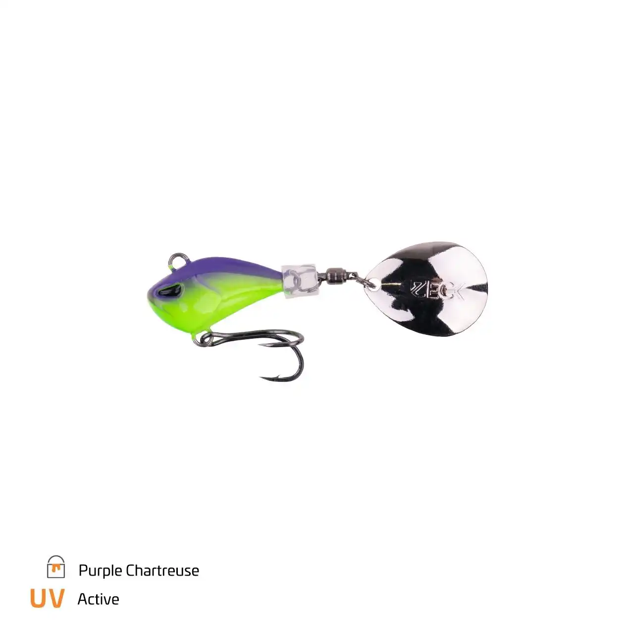 Zeck Mini Rogue Runner 7g Purple Chartreuse