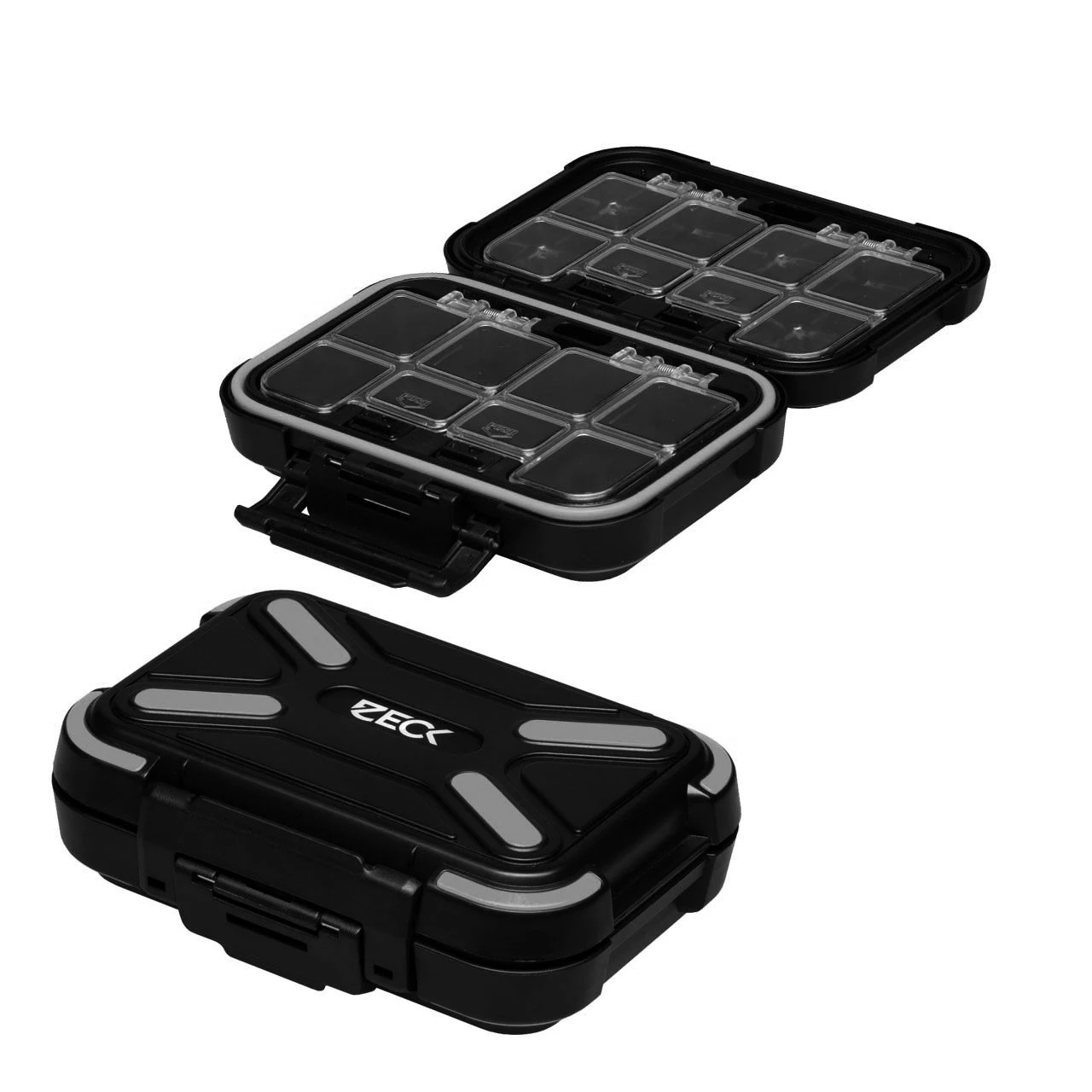 Zeck Ring und Snap Box Pro 13×9,5x4cm Schwarz Orange