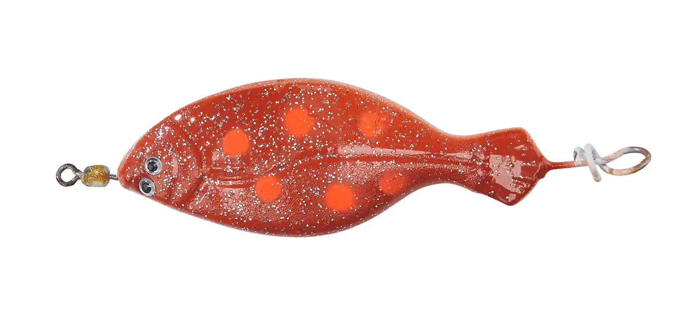 Balzer Edition Sea Anti-Tangle Plattfisch Blinker 60g Braun/Weiß/Rot