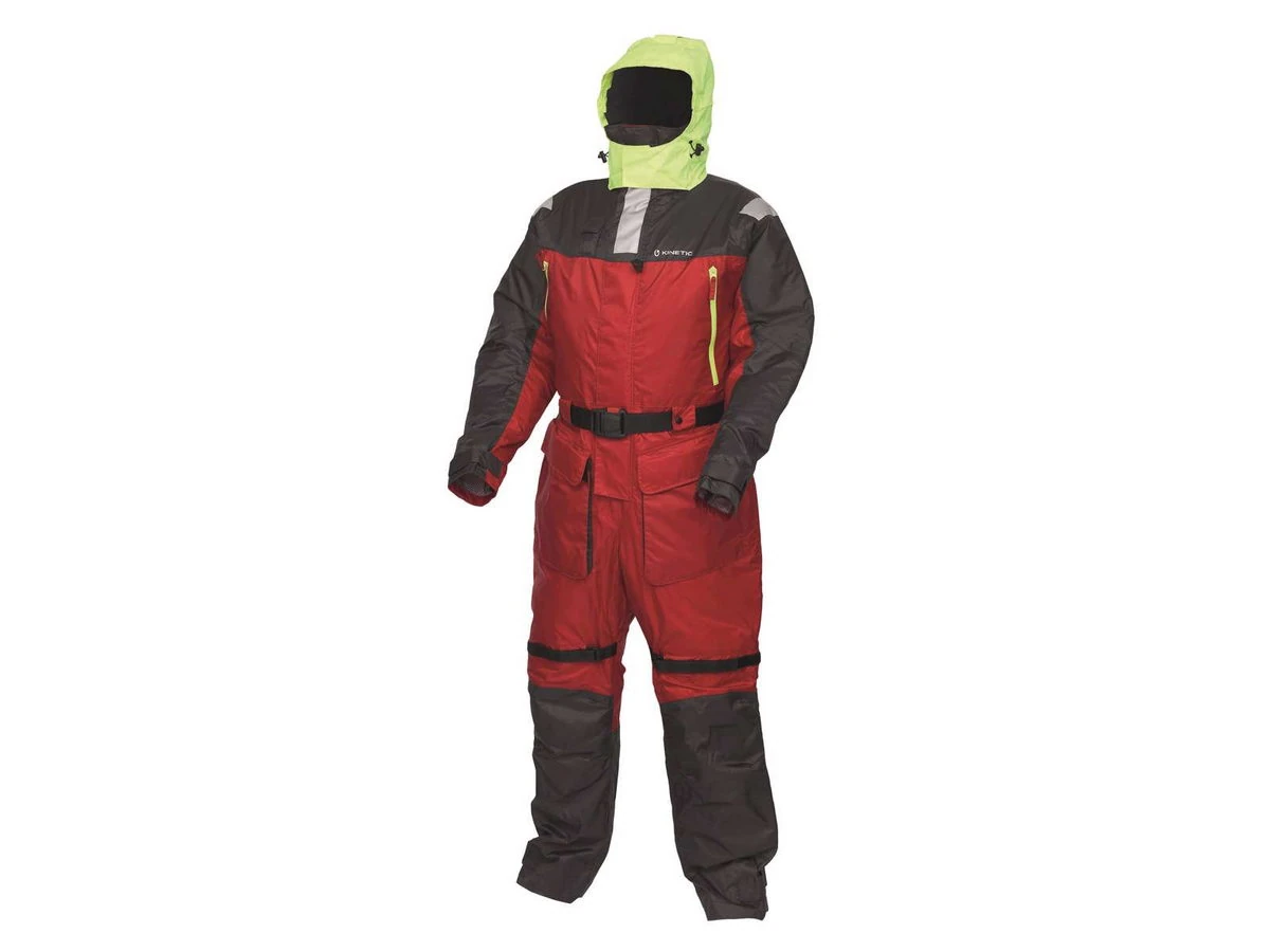 Kinetic Guardian Flotation Suit #L Red/Stormy