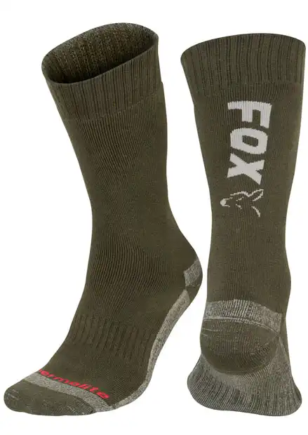 FOX Carp Thermolite Long Sock #40/43 Green/Silver