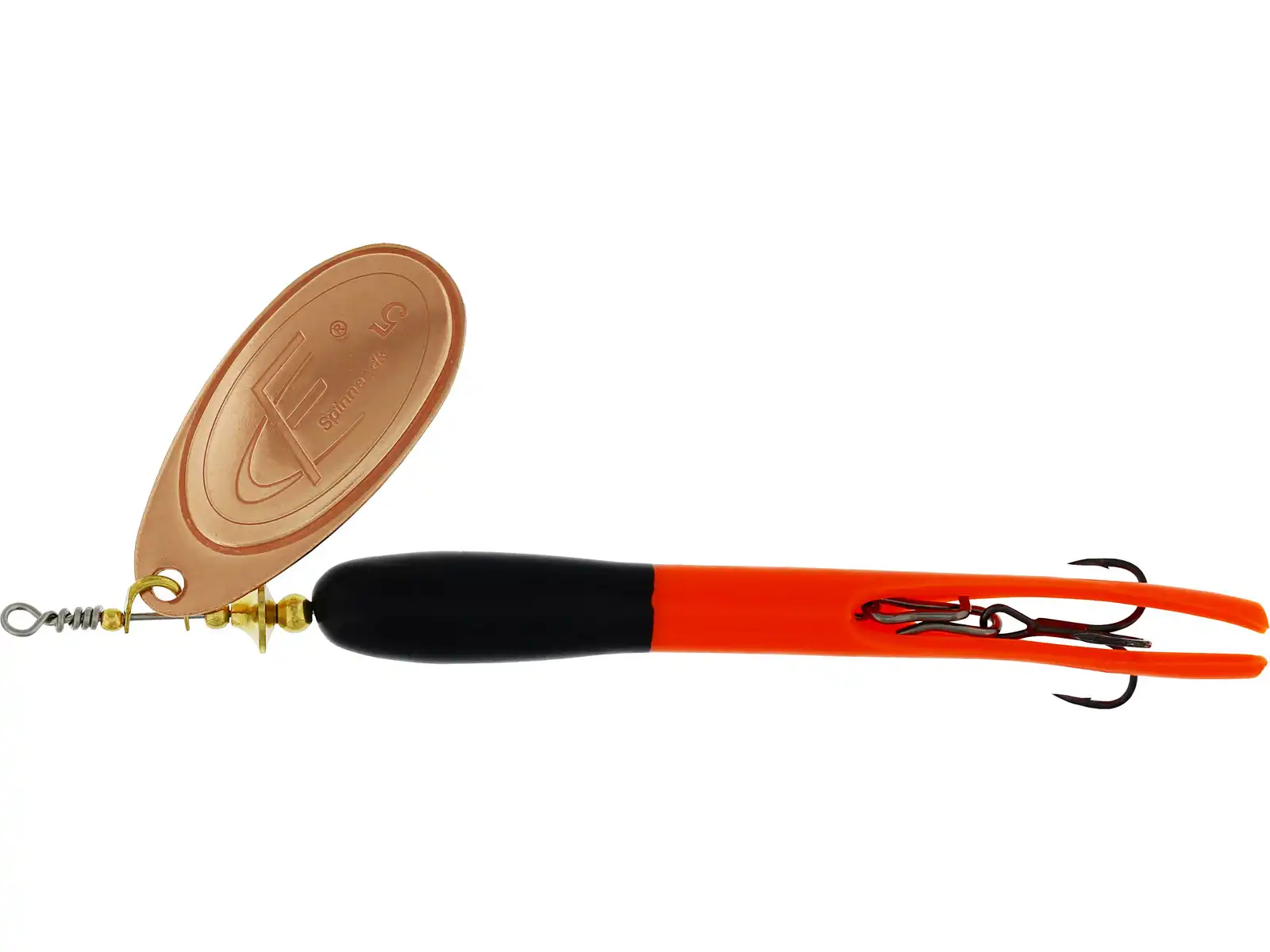 Westin FC Upstream 15g Copper Blade Black Fluo Orange