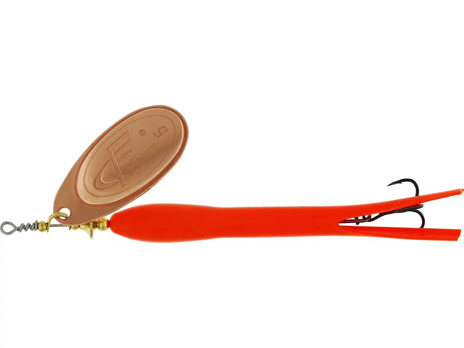 Westin FC Upstream 15g Copper Blade Fluoro Orange