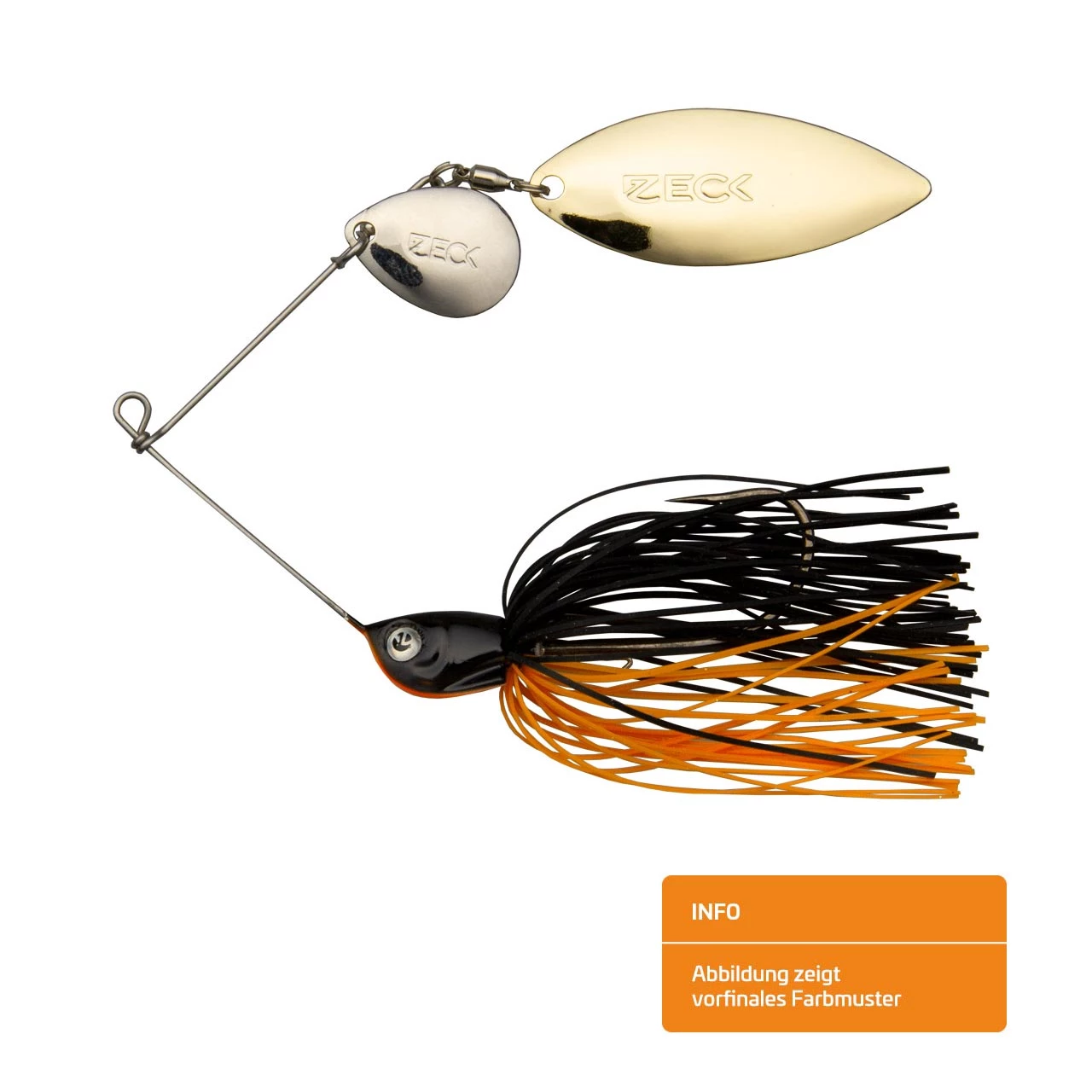 Zeck Spinnerbait 10g Black Orange