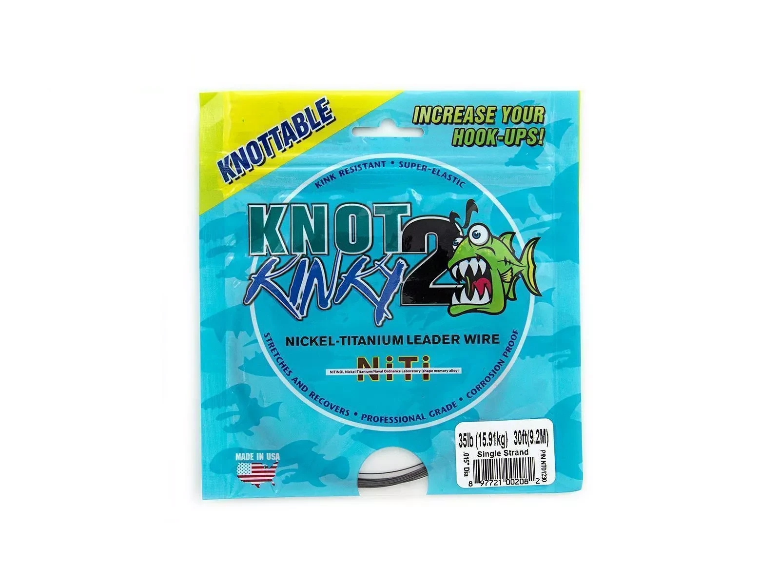 Aquateko Knot 2 Kinky 1×1 Titanium 9m 0,31mm 18lb