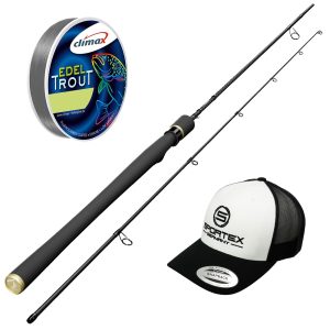 Allround Spinn-Set für Einsteiger & Fortgeschrittene – Sportex Curve 210 + Climax 0,25 + Cap