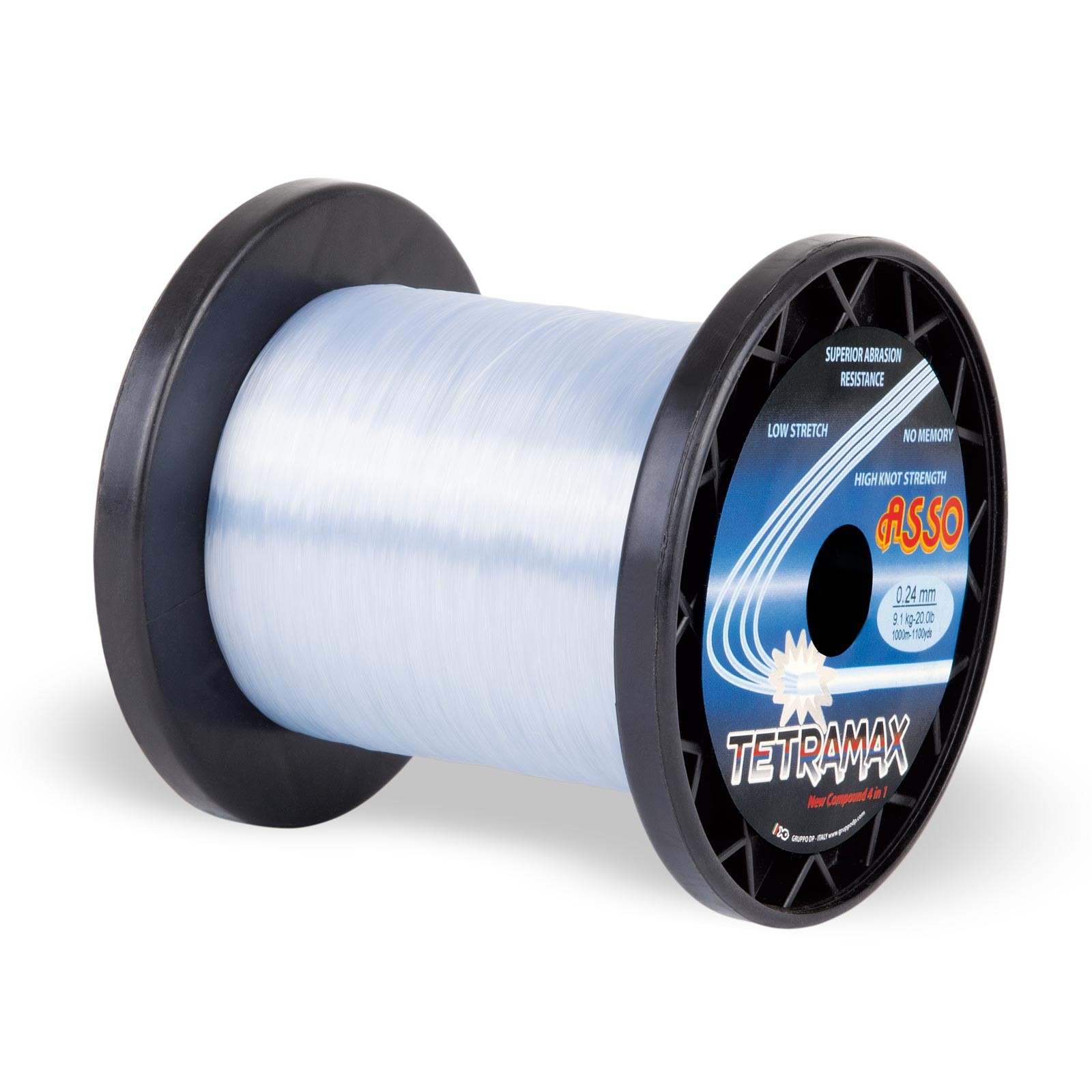 ASSO Tetramax Mono 1000m 0,20mm 3,40kg Blue Monofile Angelschnur