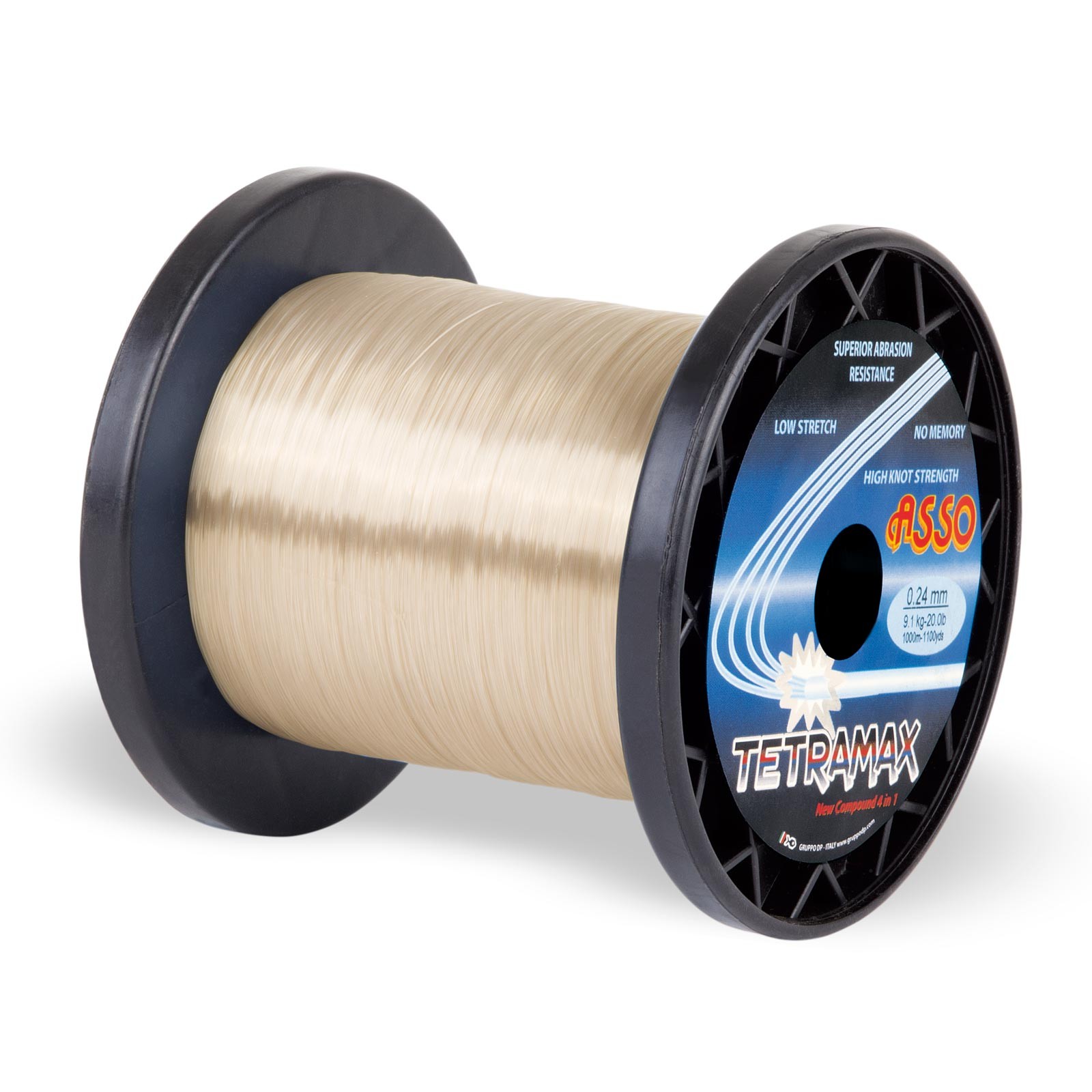 ASSO Tetramax Mono 3000m 0,28mm 6,00kg Gold Monofile Angelschnur