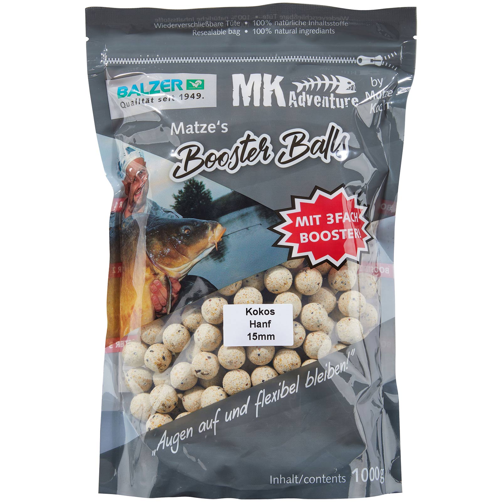 Balzer Matze Koch Kokos/Hanf 15mm Booster Balls Boilies