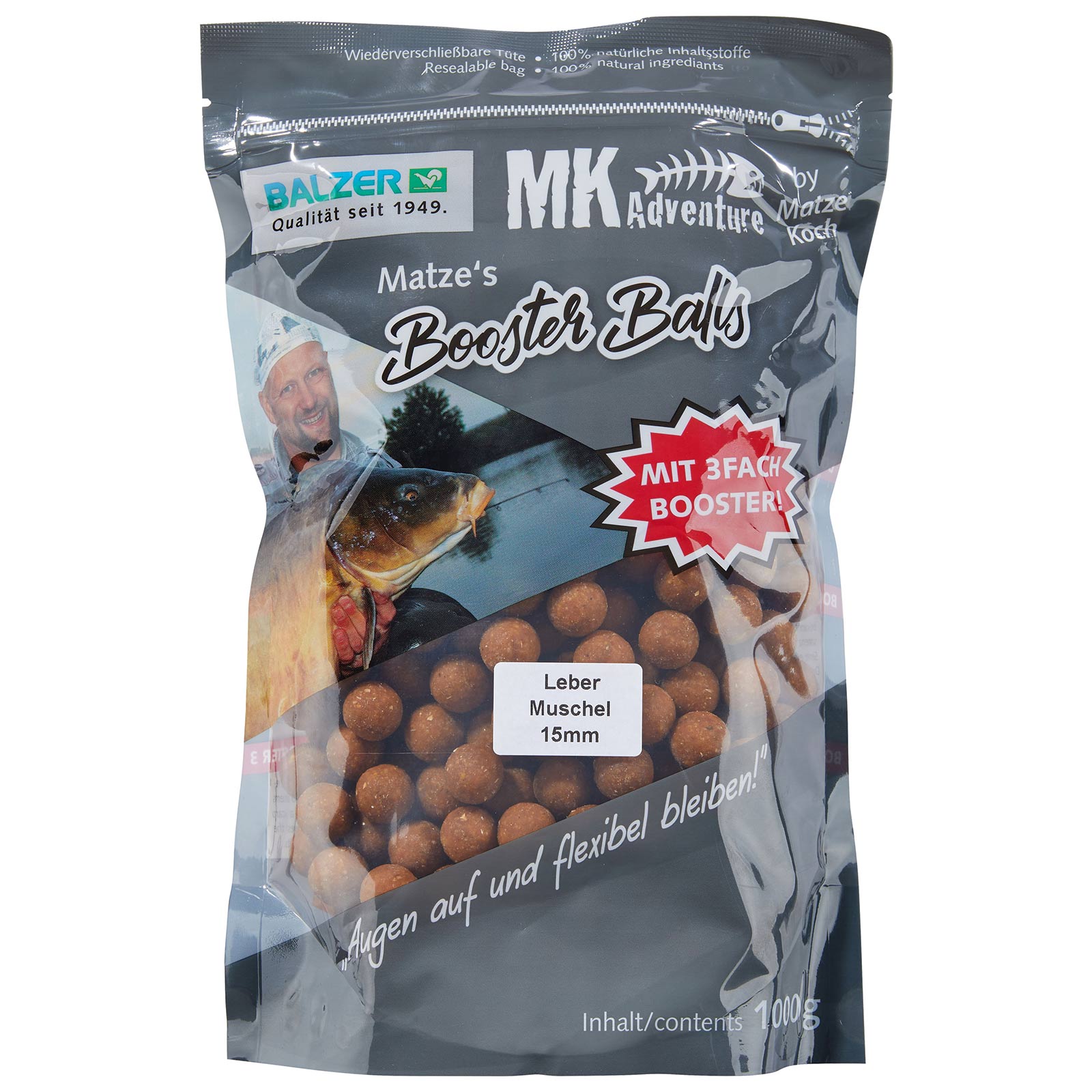 Balzer Matze Koch Leber/Musche15mm Booster Balls Boilies