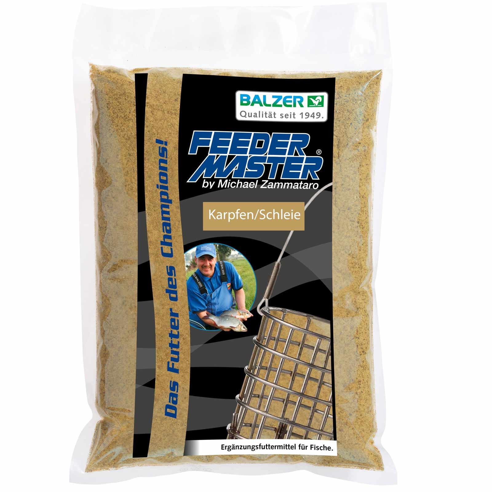 Balzer Michael Zammataro’s Feedermaster Futter Karpfen/Schleie – 1kg Feederfutter