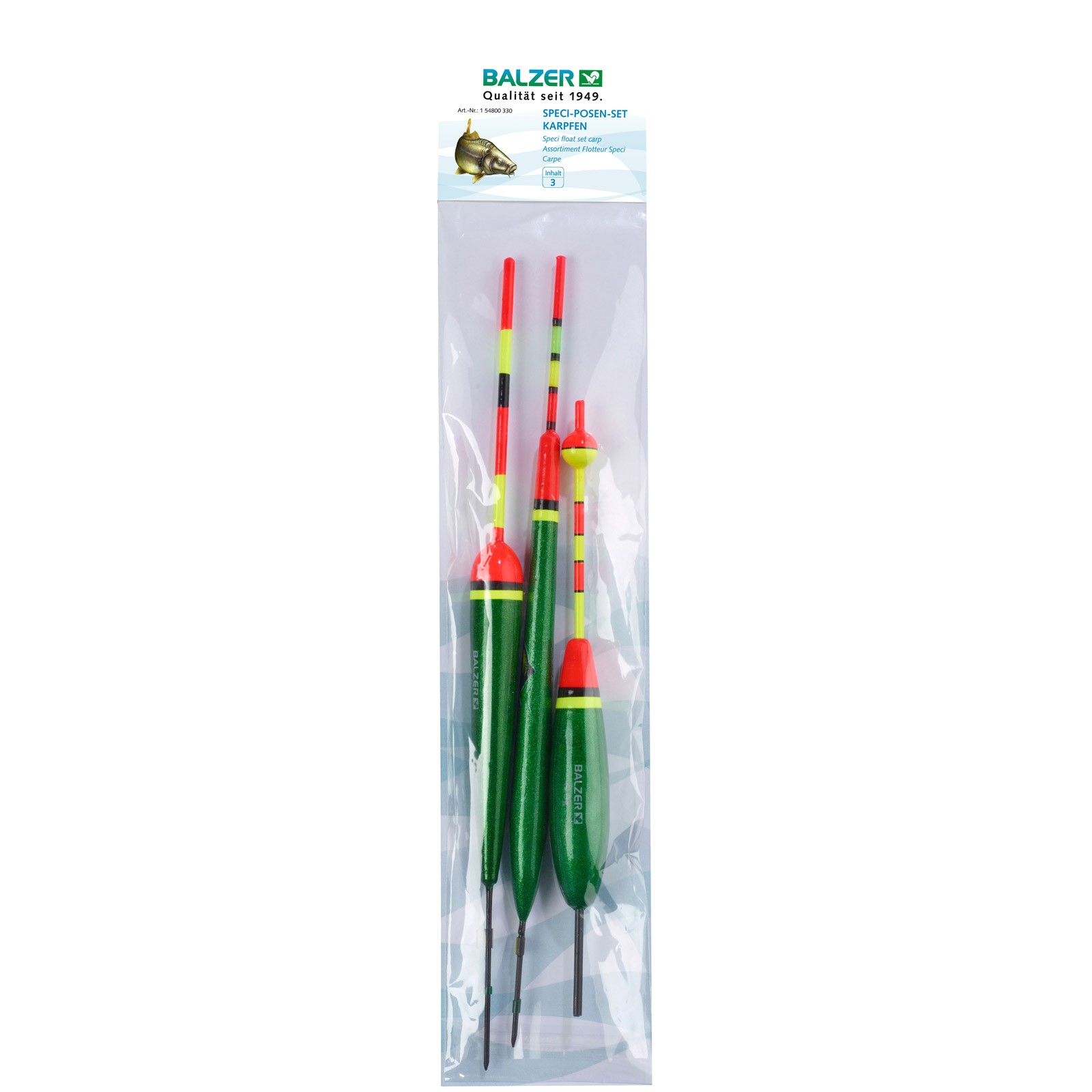 Balzer Posensortiment Karpfen – 6g-7g-8g Posen Set