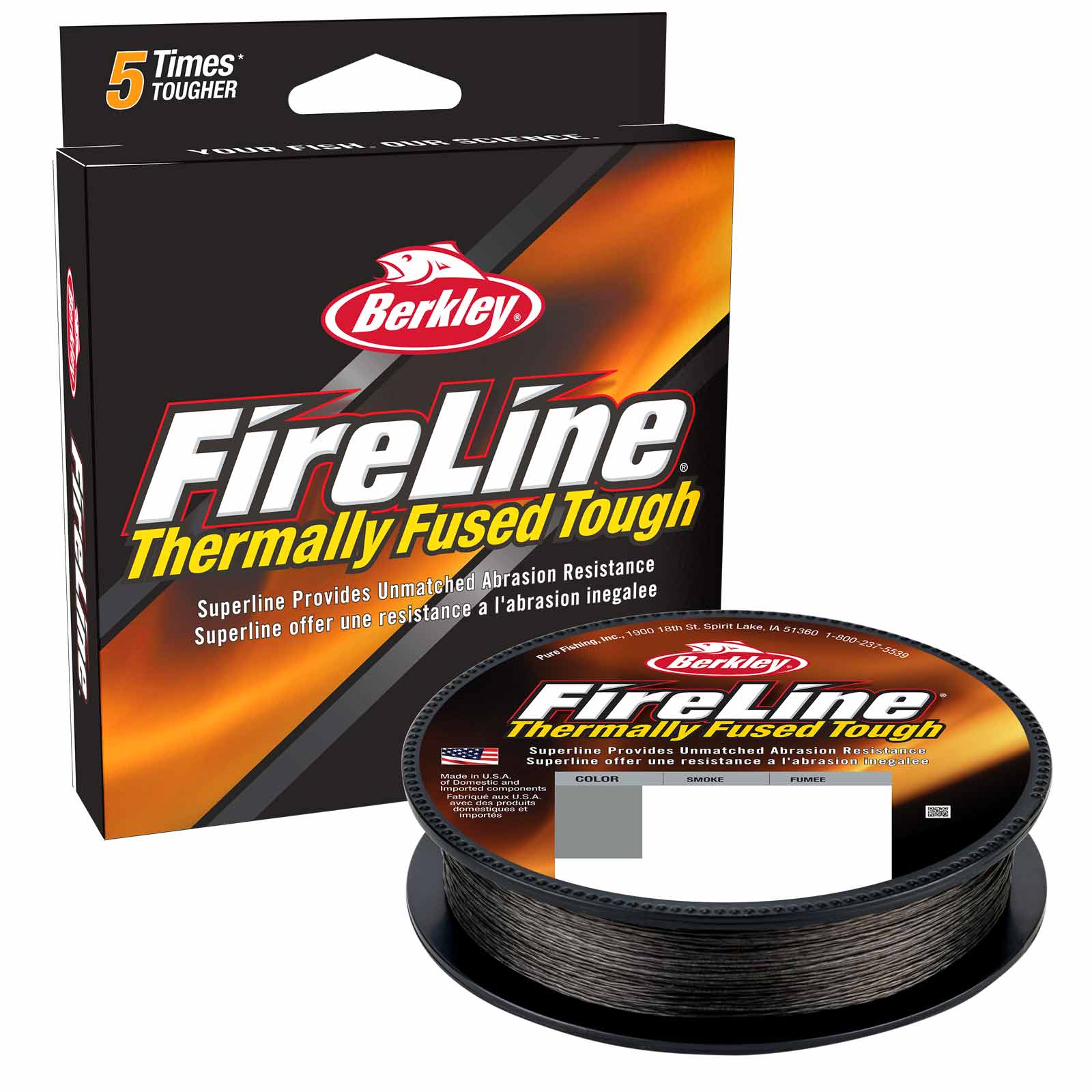 Berkley EU BUFLBULK8-42BKFRLNPS 0.15mmSMKE geflochtene Angelschnur Meterware