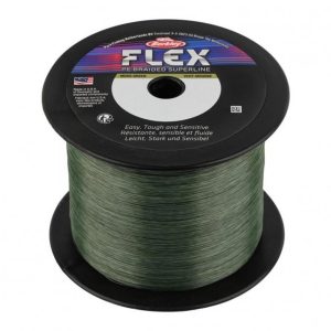 Berkley Flex Braid 0,12mm moss green Geflochtene Angelschnur Wunschlänge