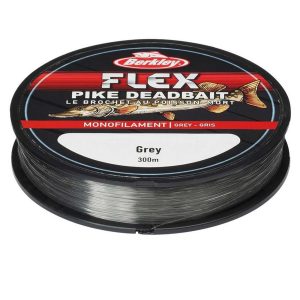 Berkley Flex Pike Deadbait 300m 0,30mm Grey Monofile Angelschnur