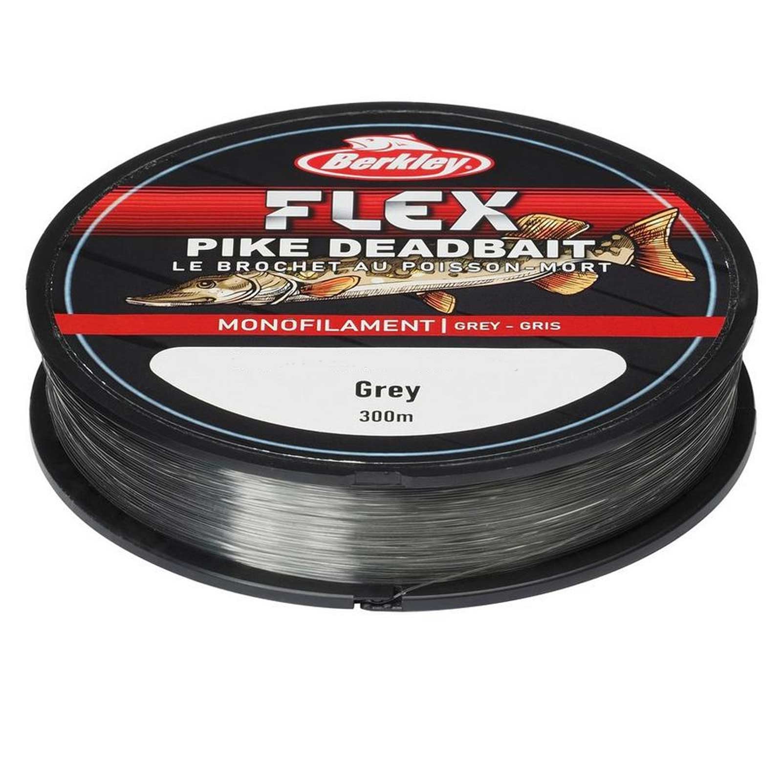Berkley Flex Pike Deadbait 300m 0,40mm Grey Monofile Angelschnur