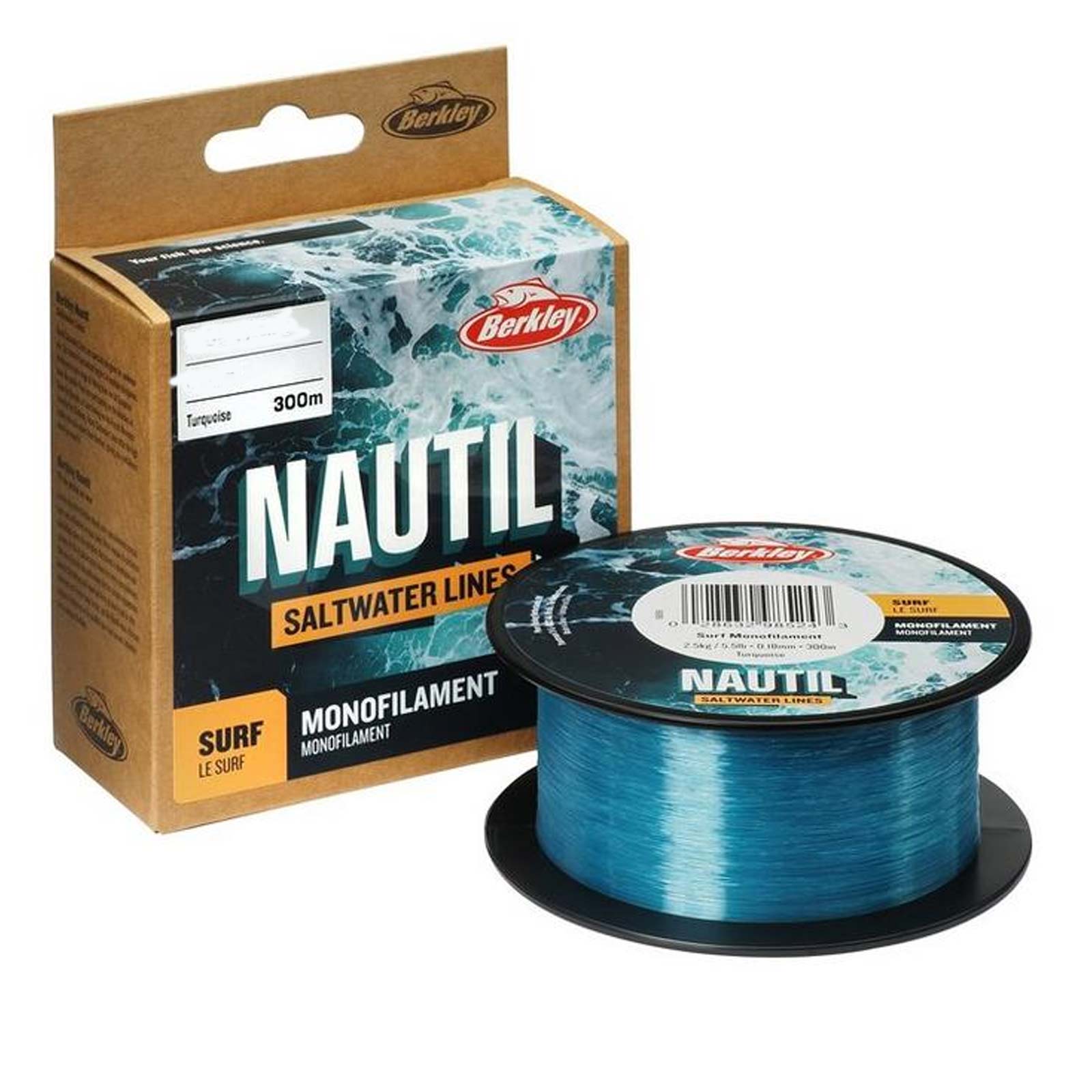 Berkley Nautil Surf 300m 0,35mm Turquoise Monofile Angelschnur Brandungsangeln