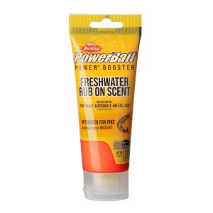 Berkley PowerBait Gel 80ml Fishoil Orange Gold Flake Gel Lockstoff