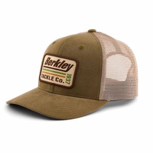 Berkley Striper Trucker Olive Khaki Trucker Cap