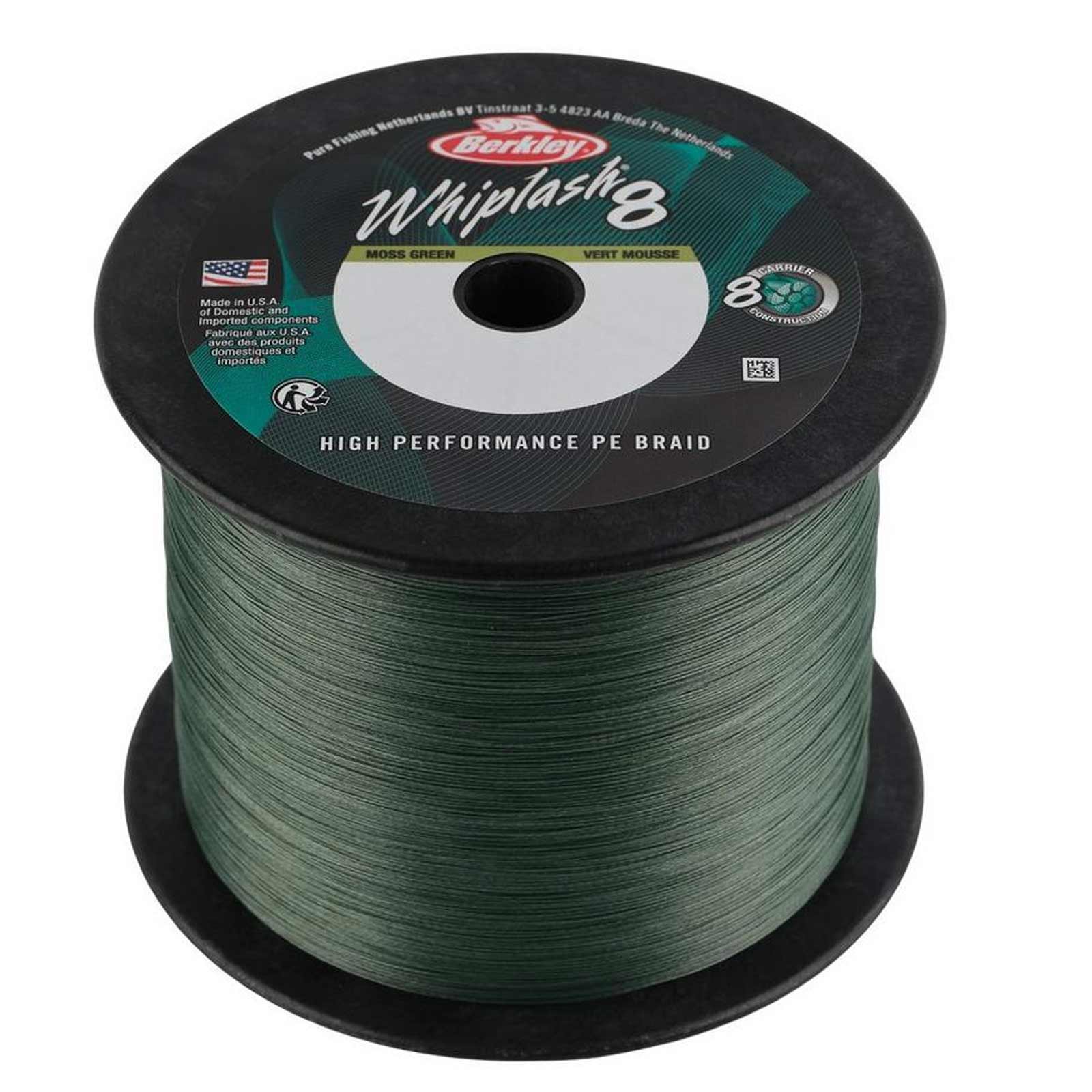 Berkley Whiplash 8 Green 0,10mm Geflochtene Angelschnur Wunschlänge