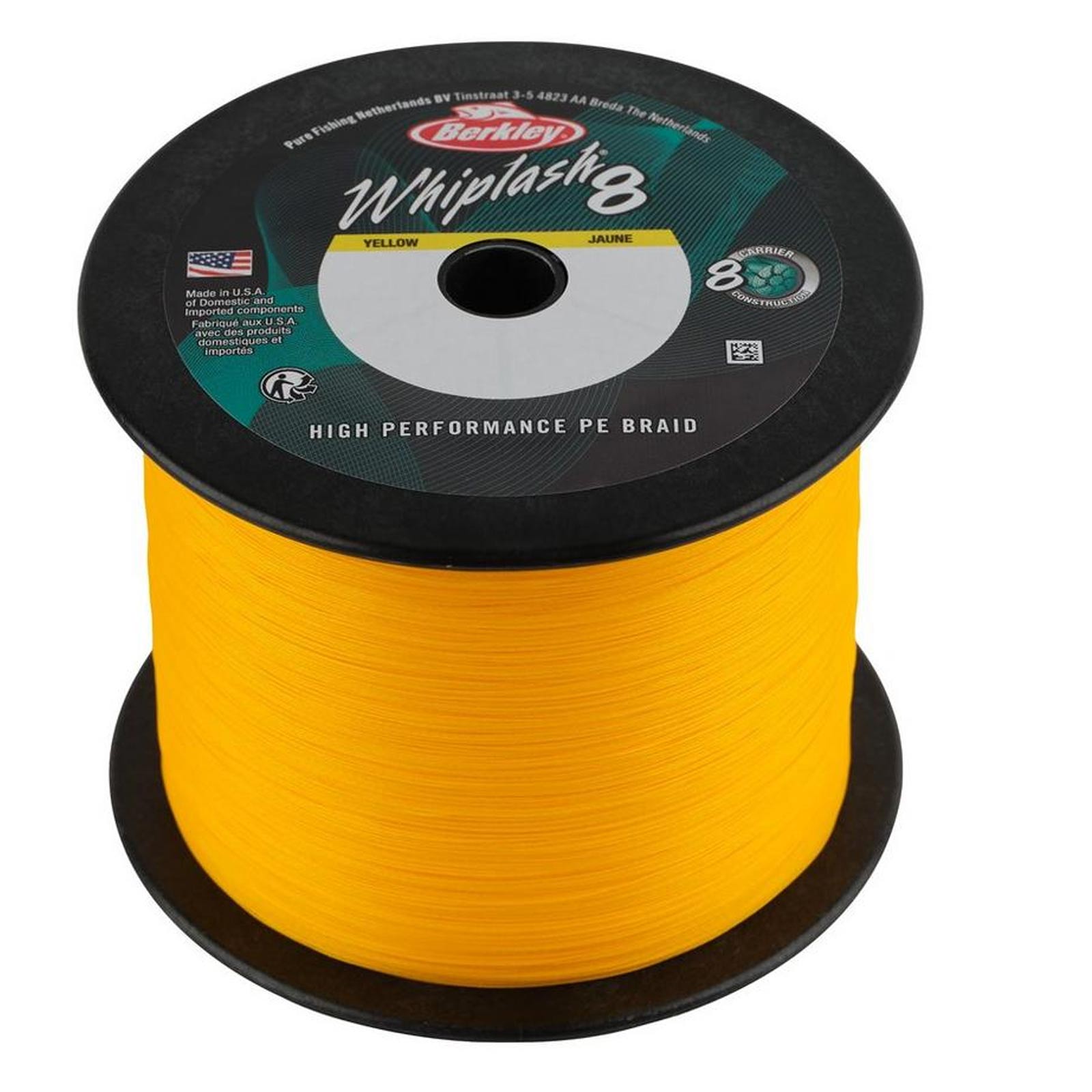 Berkley Whiplash 8 Yellow 0,12mm Geflochtene Angelschnur Wunschlänge