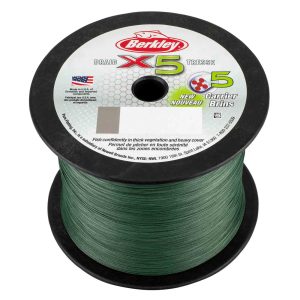 Berkley X5 Braid 0,12mm 12,1kg Low-Vis Green geflochtene Angelschnur Wunschlänge