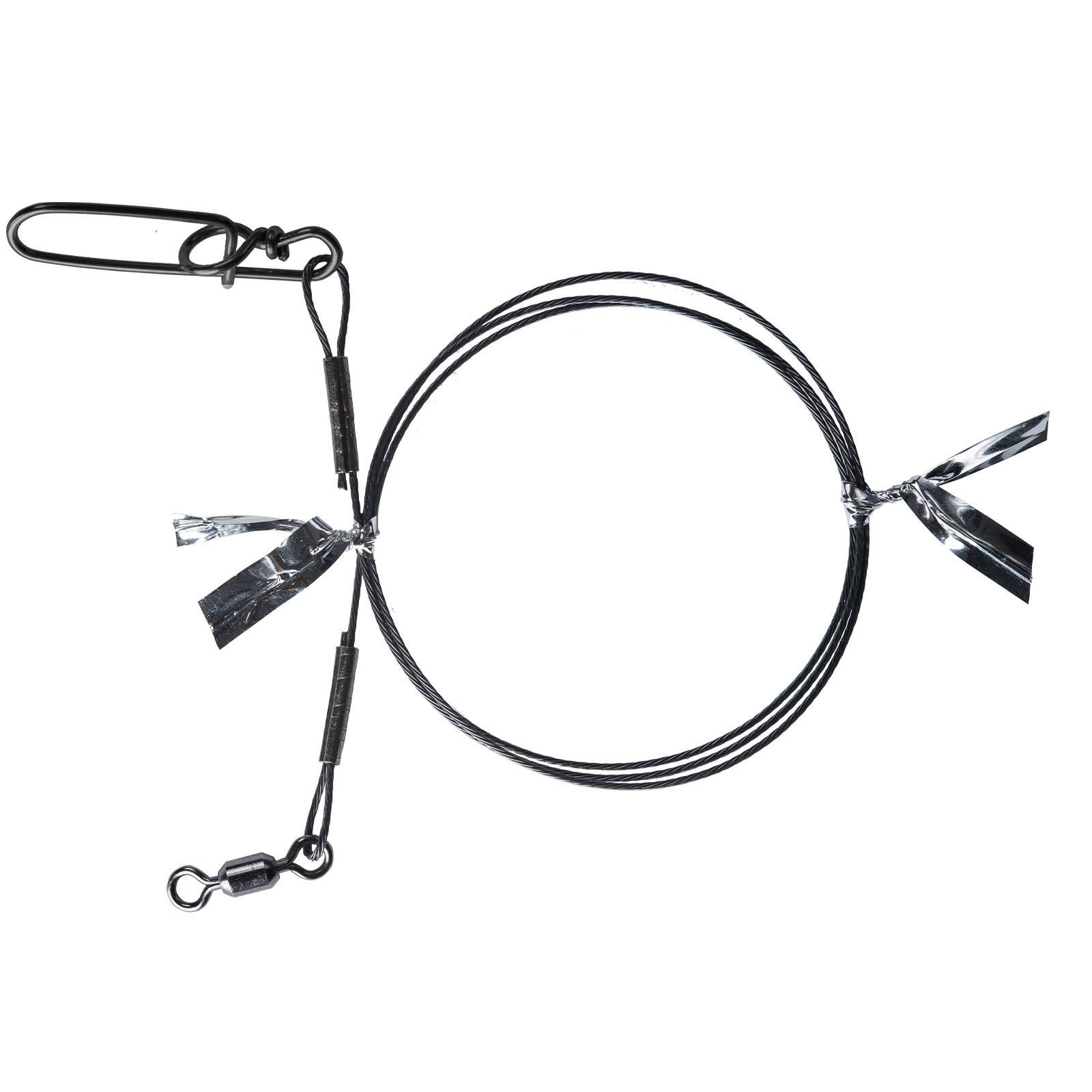 BKK 7x7 Wire leader HD Pike Snap 40cm 18kg Stahlvorfach