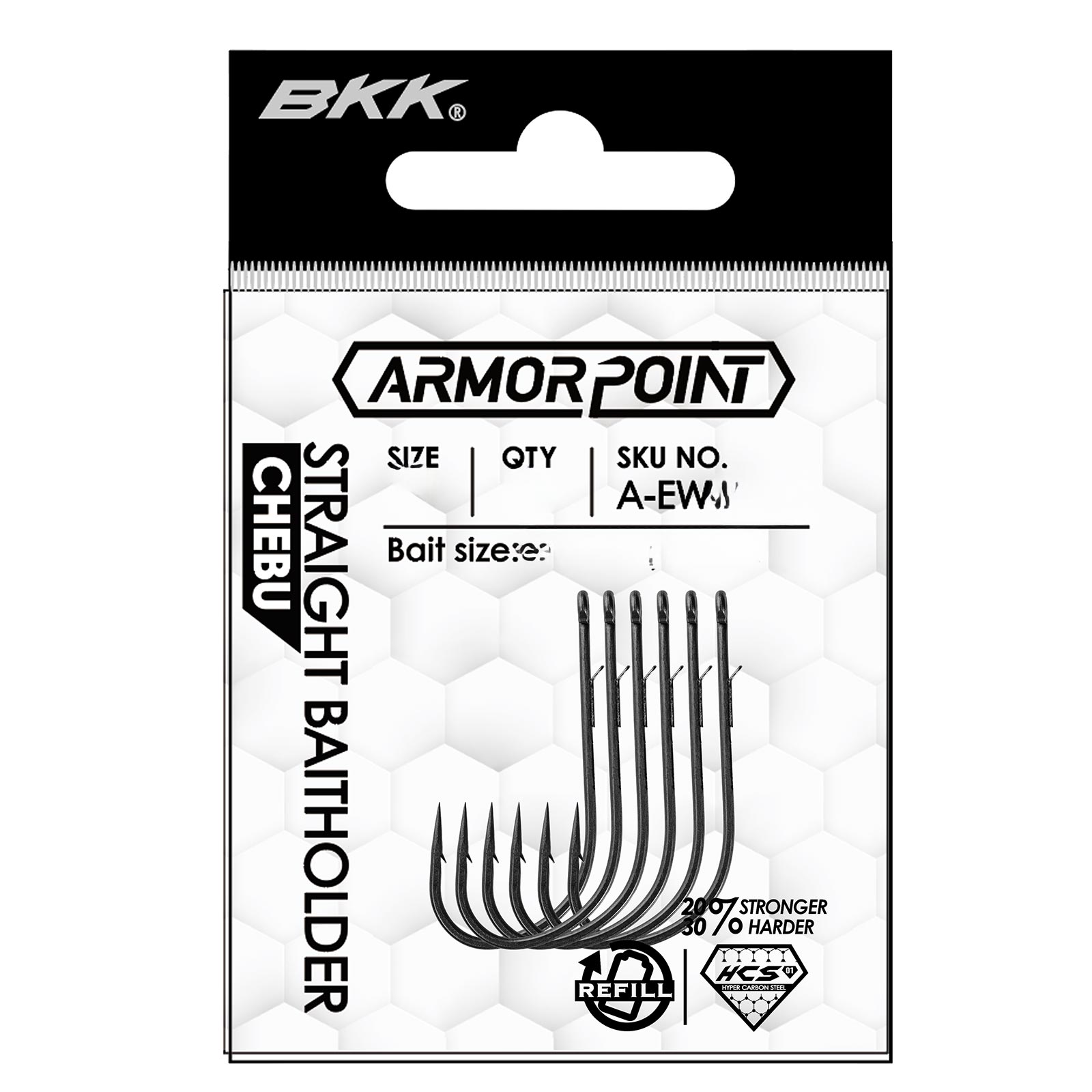 BKK ARMORPOINT - STRAIGHT BAITHOLDER - Chebu 4/0# Einzelhaken