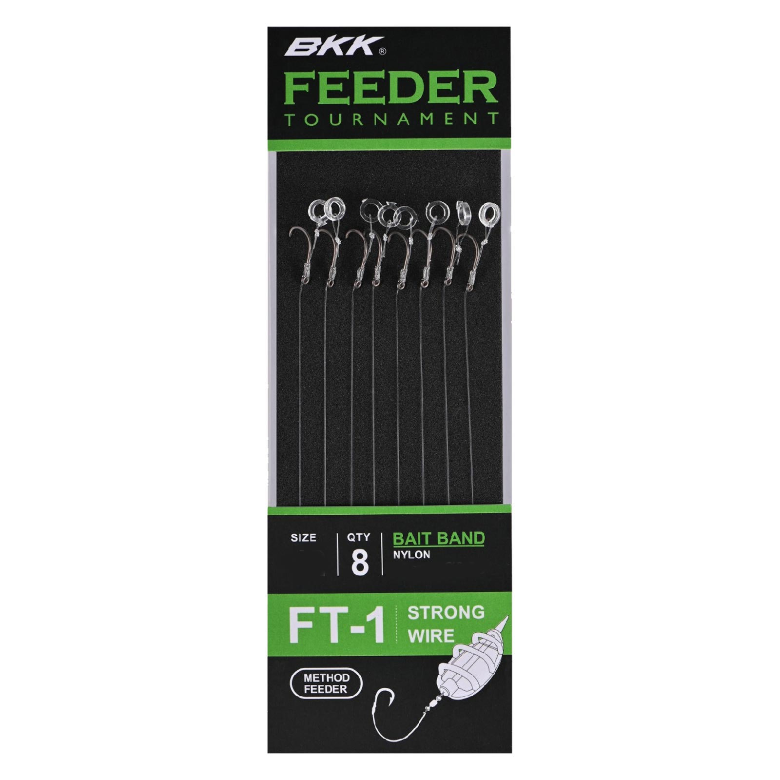 BKK Feeder Tournament FT-1 Bait Band #10 gebundener Feederhaken