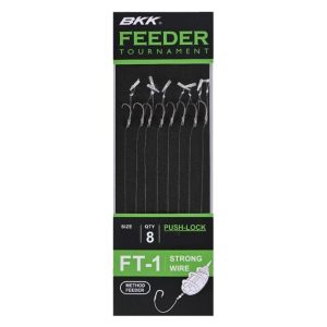 BKK Feeder Tournament FT-1 push-lock #10 gebundener Feederhaken