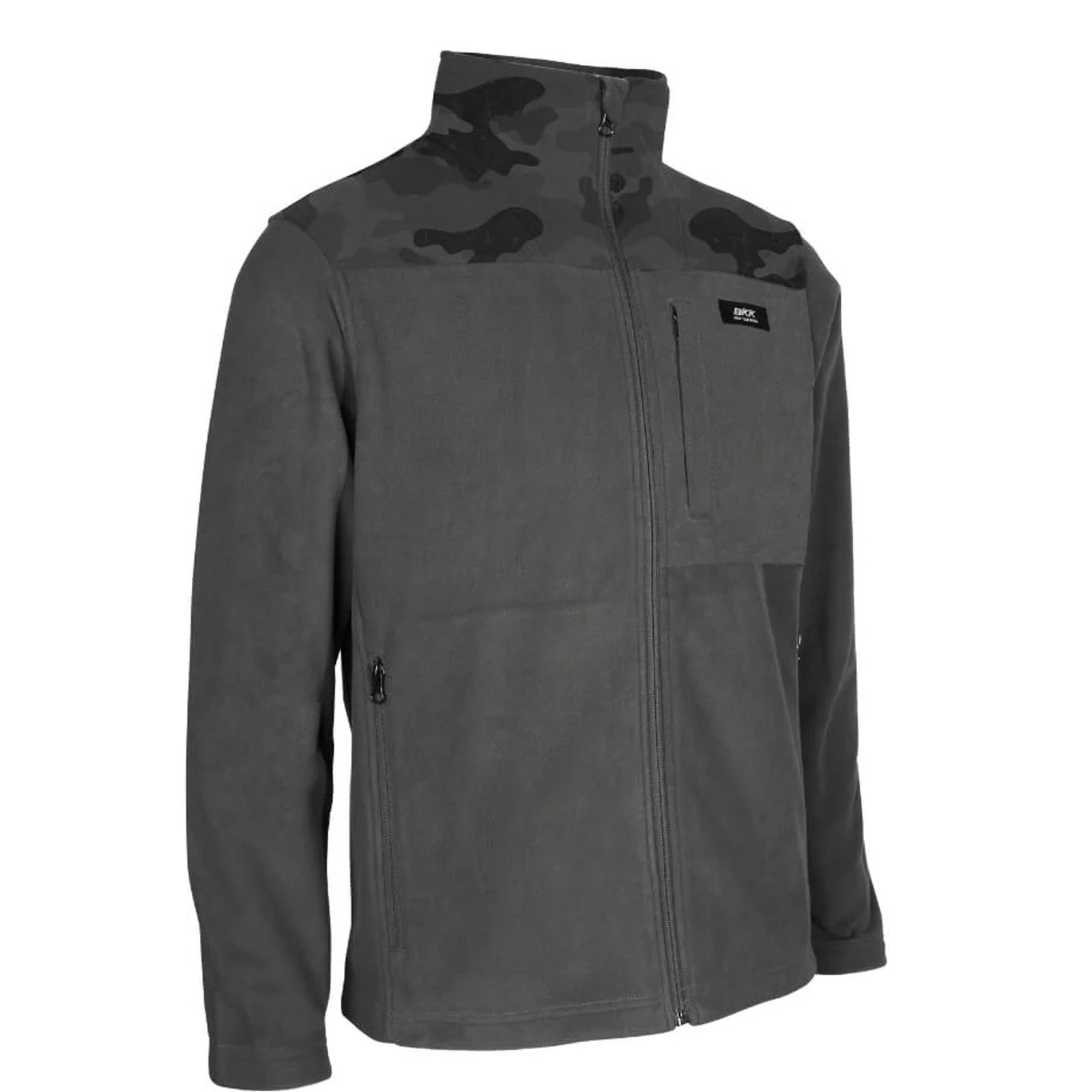 BKK Heavy Fleece Grey/Camo L Fleecejacke