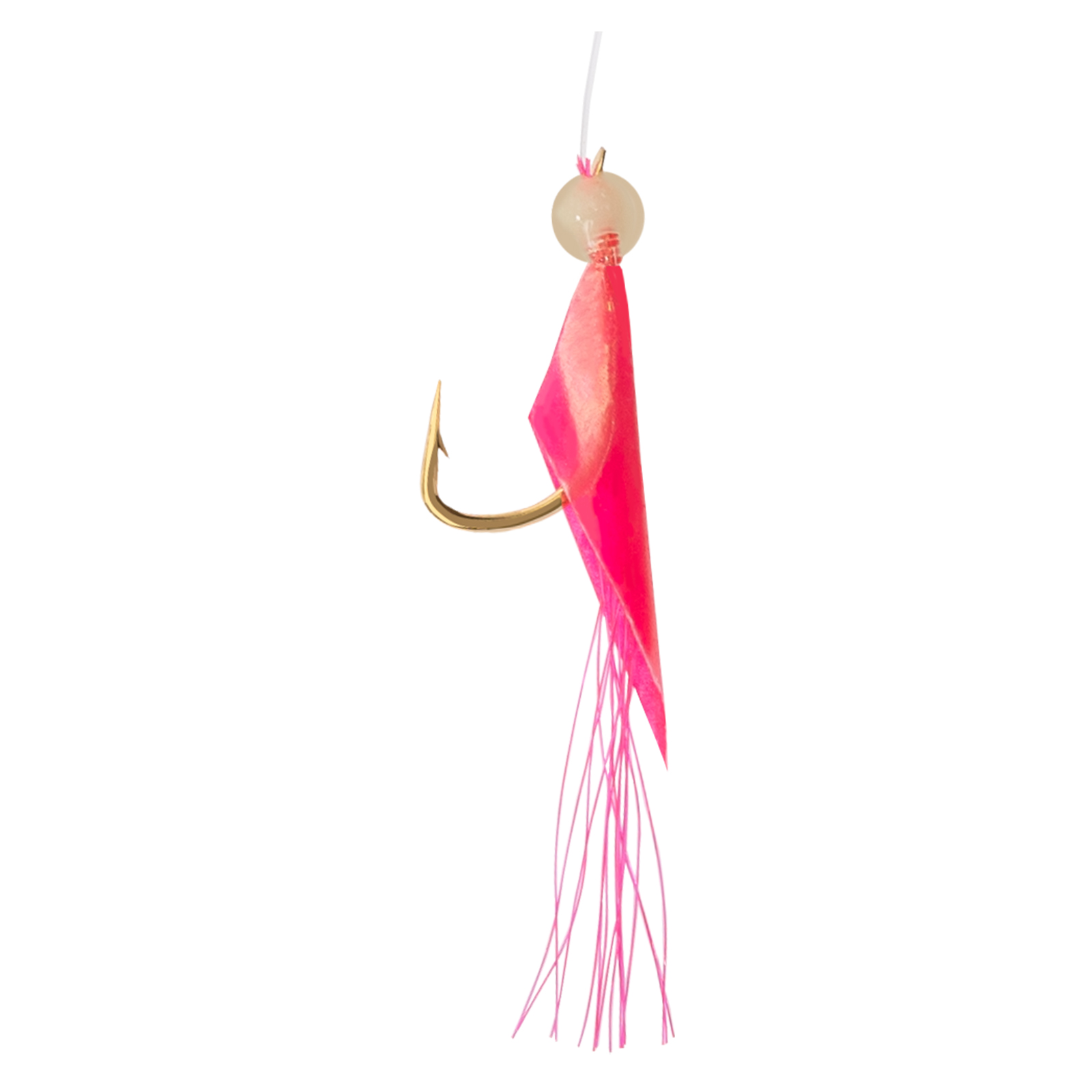 BKK Micro Flash - NFA-02 Pink natural fish skin + Green resin - Fluorocarbon Gr.10 145cm Paternoster