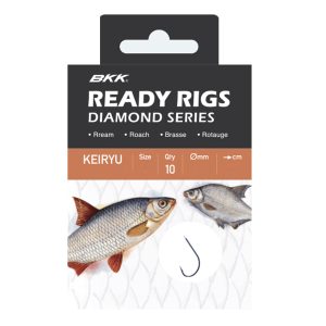 BKK Ready Rig Diamond-Keiryu BN 10#, Ø 0,14 Friedfisch Vorfachhaken gebunden