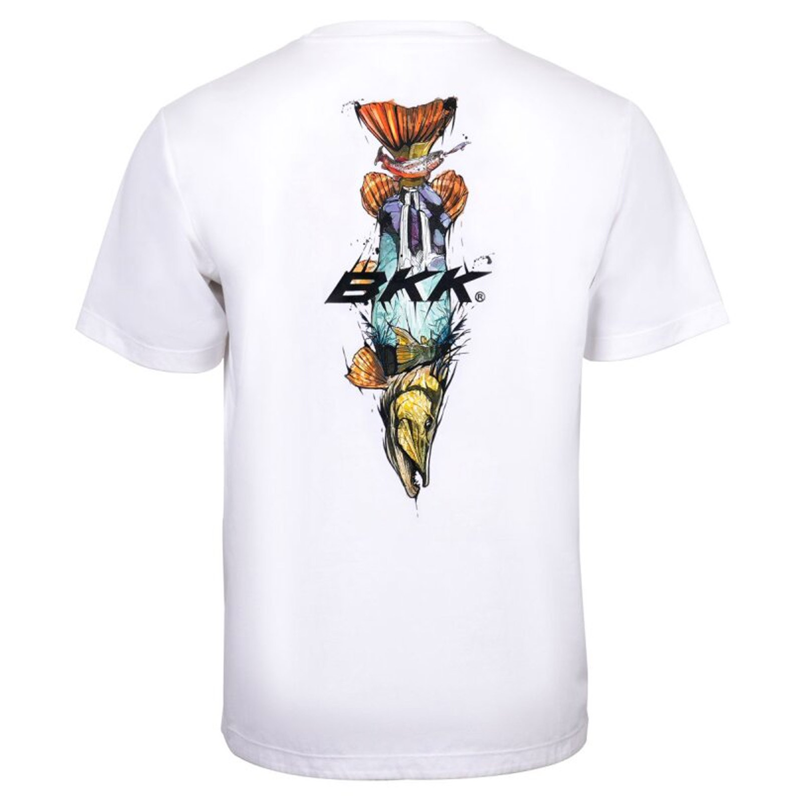 BKK Short Sleeve Casual Shirt - Brand Values Pike - White Gr. M T-Shirt