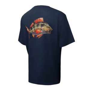 BKK Short Sleeve Casual Shirt Perch Navy Blue L T-Shirt