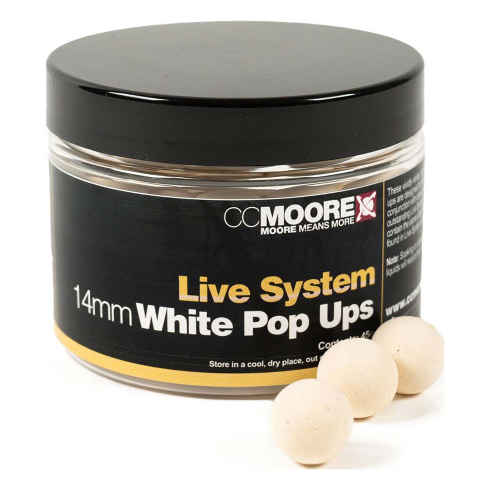 CCMoore Live System White Pop Ups 14mm Pop Ups