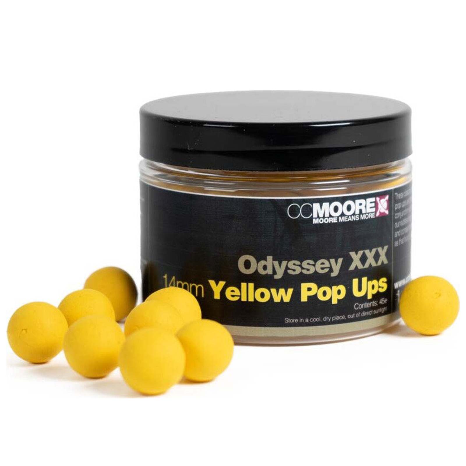 CCMoore Odyssey XXX Yellow Pop Ups 14mm Boilies