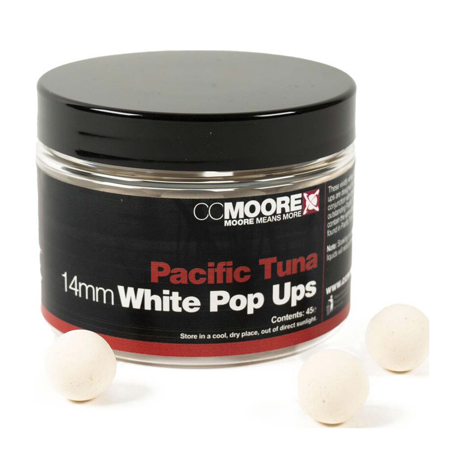CCMoore Pacific Tuna White Pop Ups 14mm Pop Ups