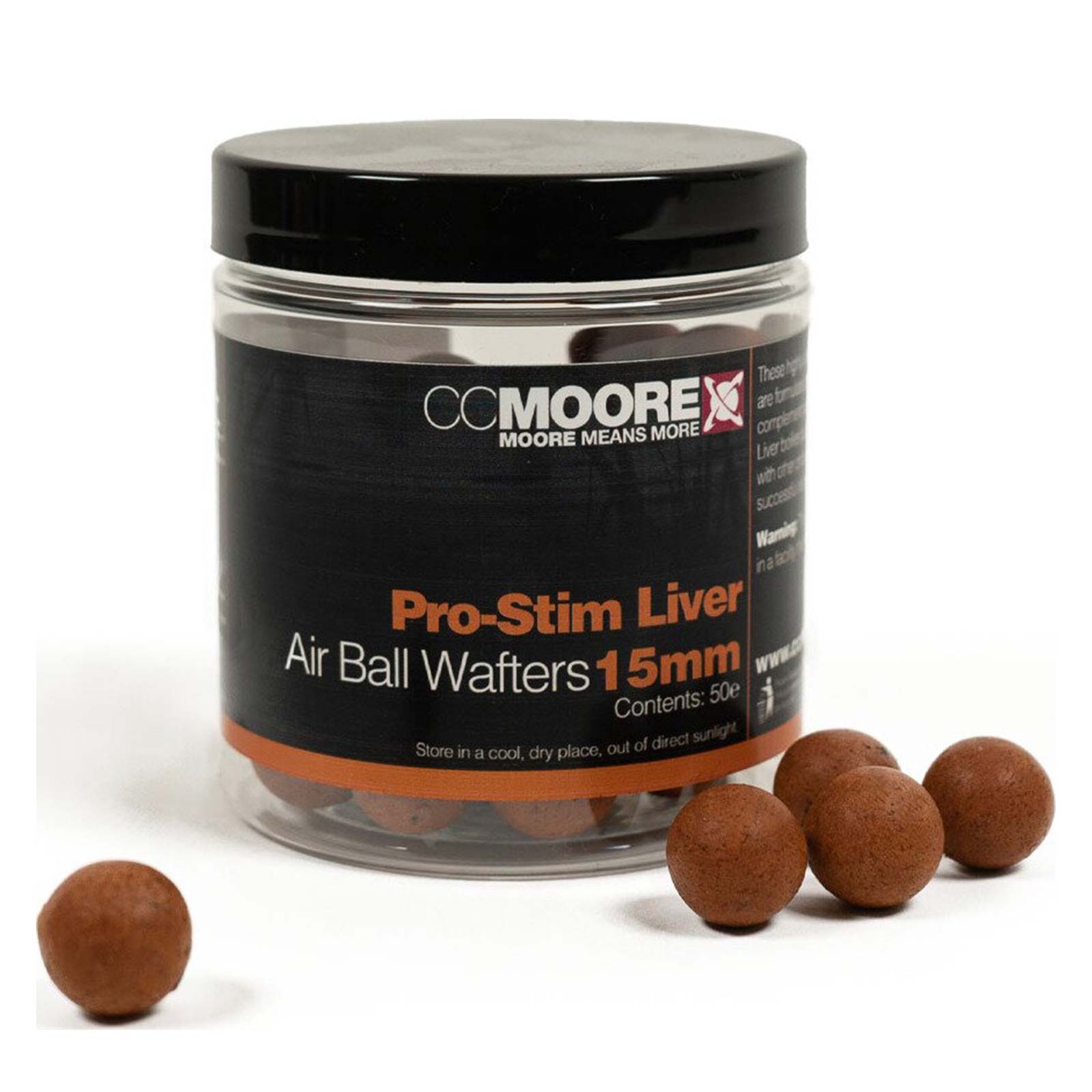 CCMoore Pro-Stim Liver Air Ball Wafters 15mm Pop Ups