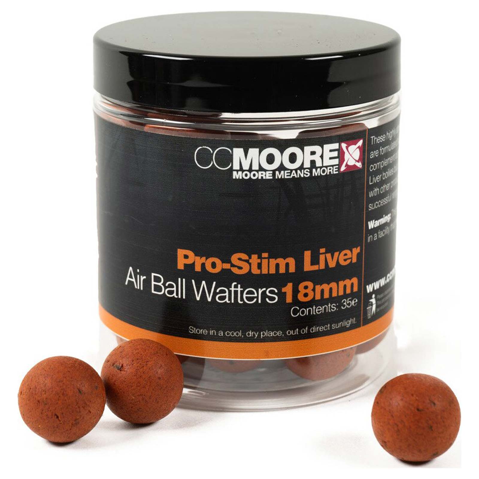 CCMoore Pro-Stim Liver Air Ball Wafters 18mm Pop Ups