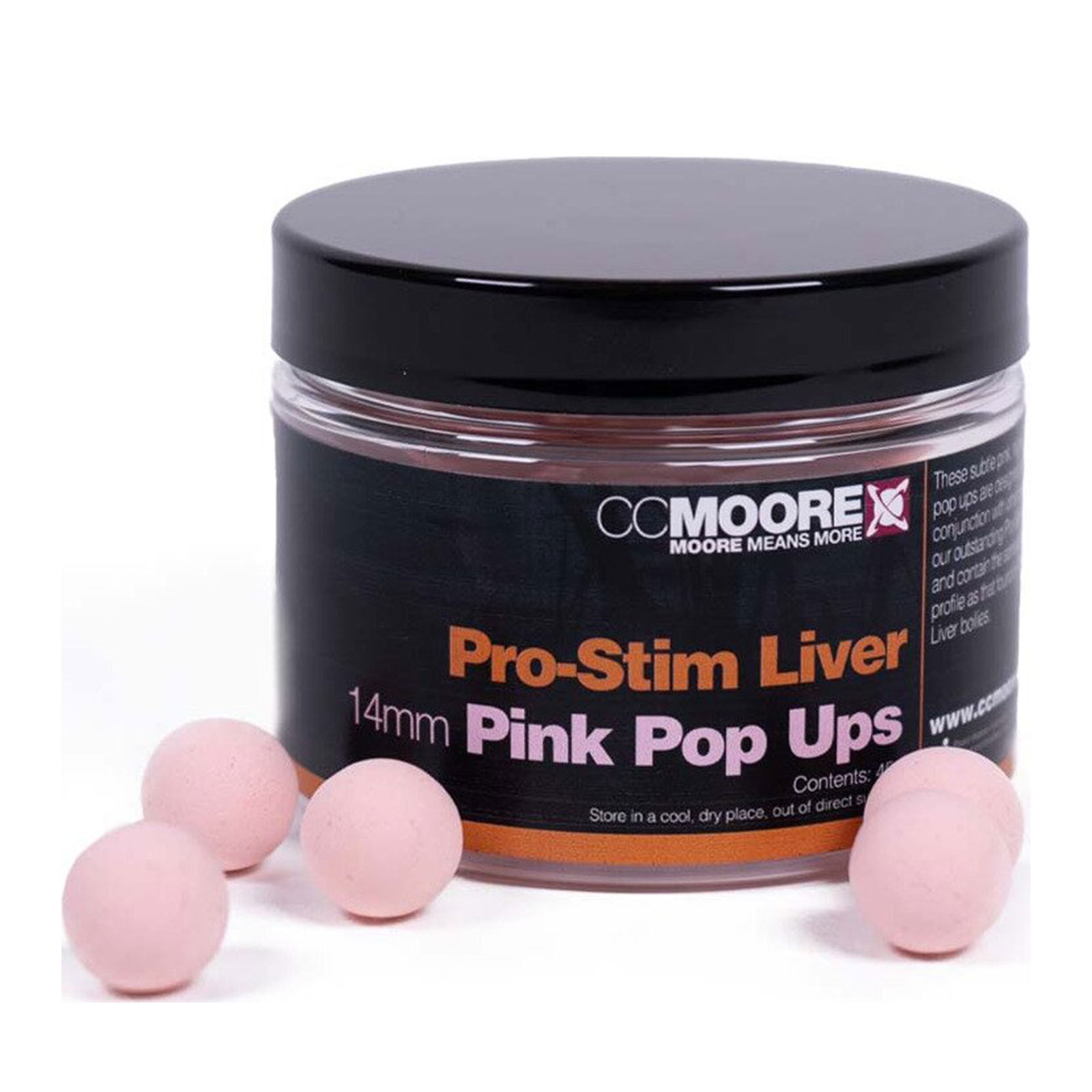 CCMoore Pro-Stim Liver Pink Pop Ups 14mm Pop Ups