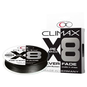 Climax 135m 0,10mm 8X Neverfade Braid Schwarz SB Geflochtene Angelschnur