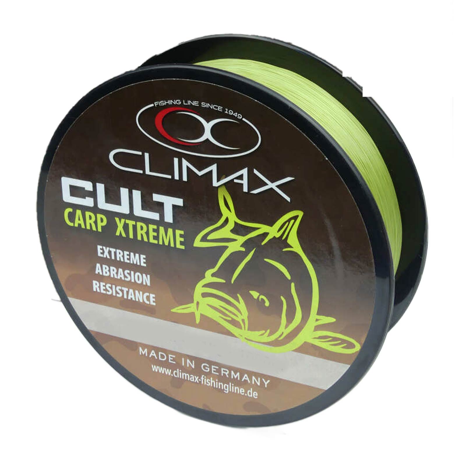 Climax CULT Extreme 1000m 0,40mm Mattolive Monofile Karpfenschnur