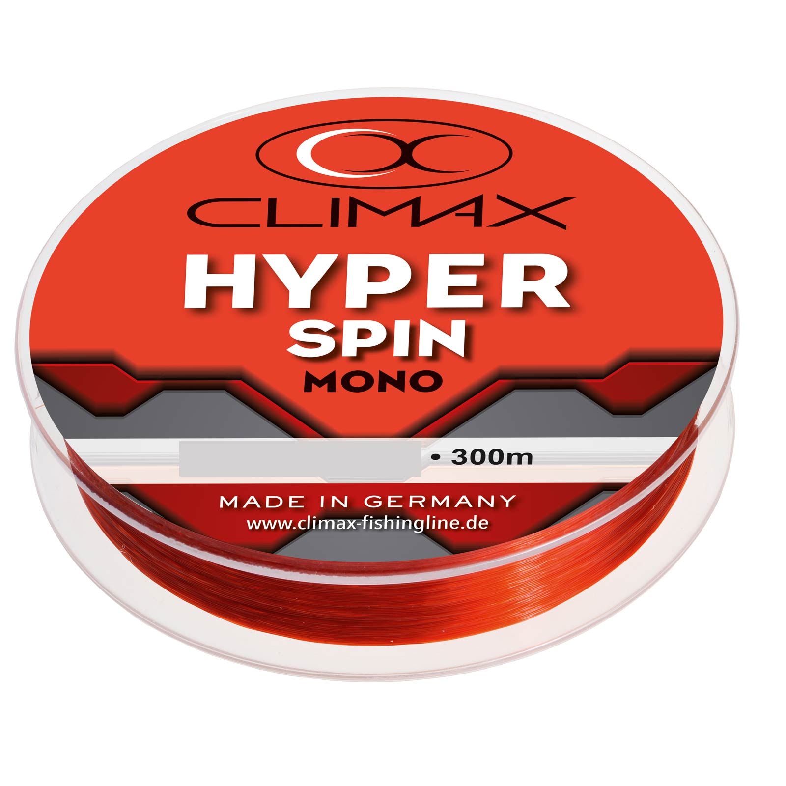 Climax Hyper Spin Rot 300m 0,25mm monofile Angelschnur